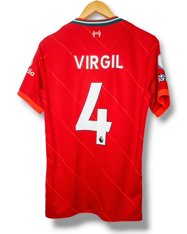 Liverpool 2021/2022 Thuis Shirt Virgil #4 (S)