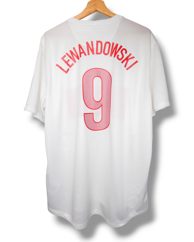 Polen 2012 Thuis Shirt Lewandowski #9 (XL)