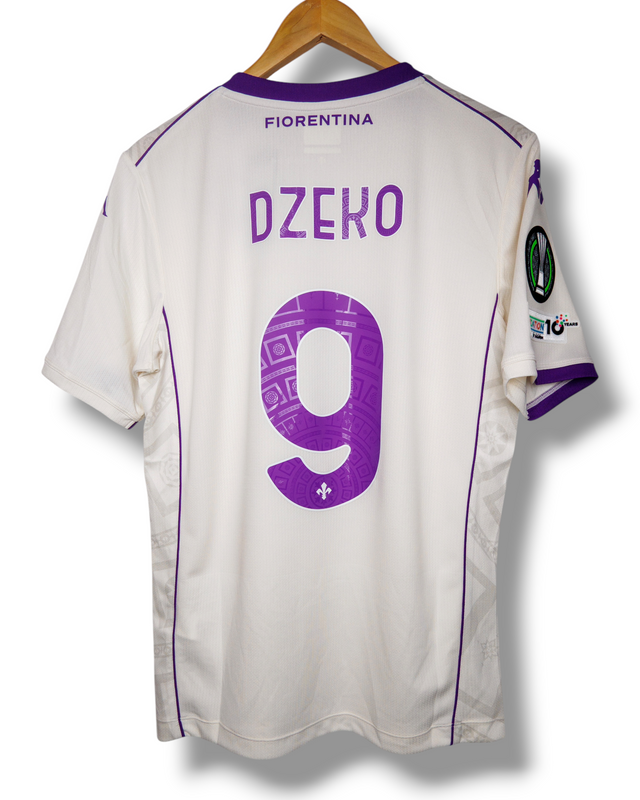 Fiorentina 2025/2026 Uit Shirt Dzeko #9 (S)