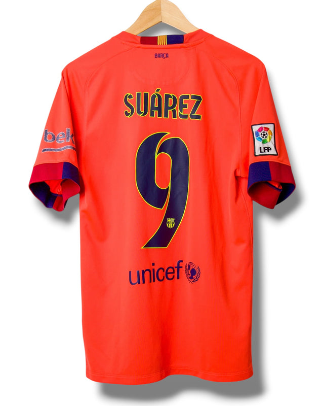 Barcelona 2014/2015 Auswärtstrikot Suarez #9 (S)