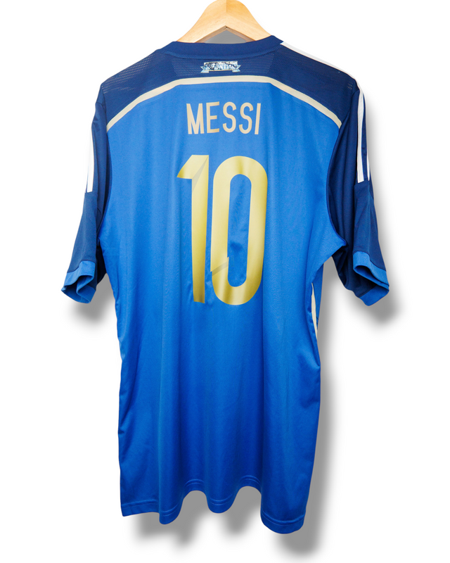 Argentinie 2014 Uit Shirt Messi #10 (XL)