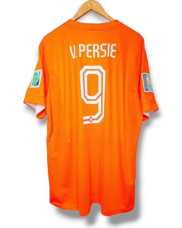 Nederland 2014 Thuis Shirt van Persie #9 (XL)