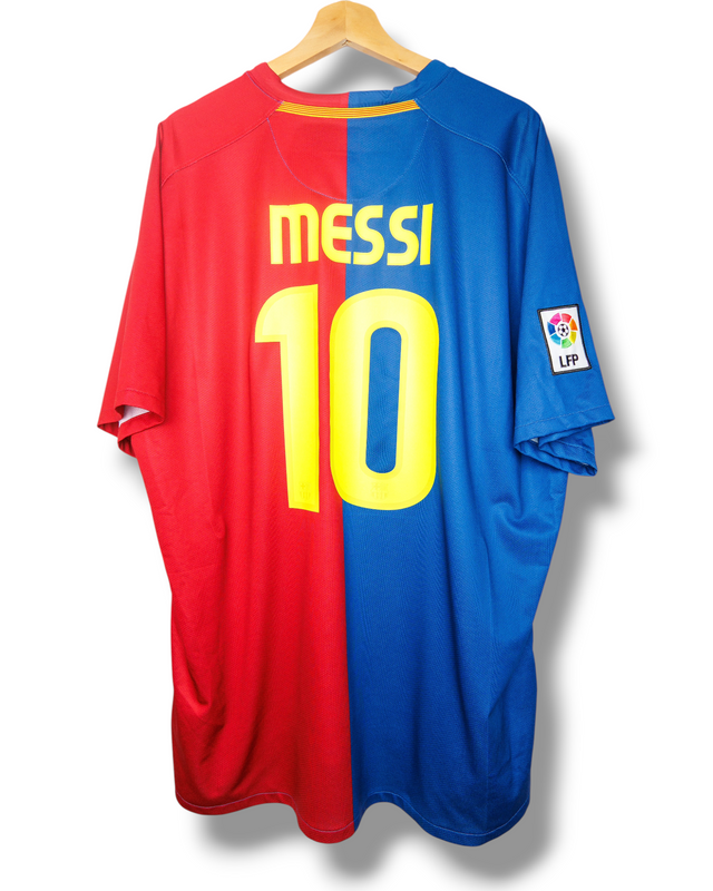 Barcelona 2008/2009 Thuis Shirt Messi #10 (XXL)