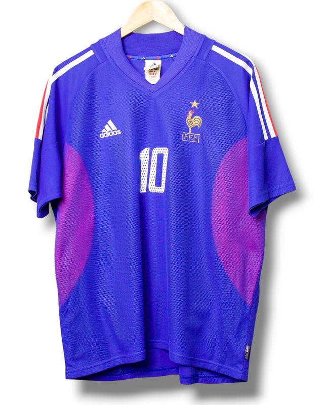 France 2002 Home Shirt Zidane #10 (L)