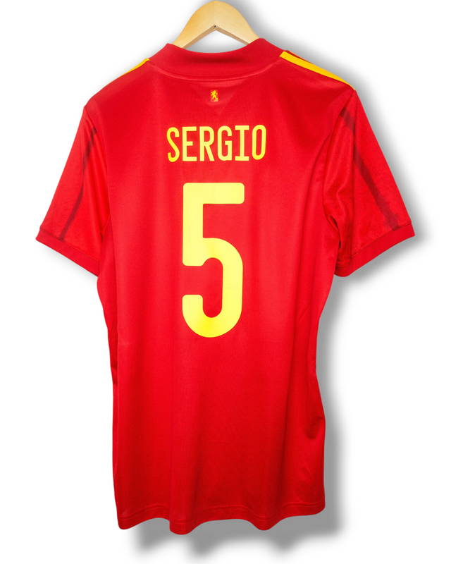 Spanje 2020 Thuis Shirt Busquets #5 (L)