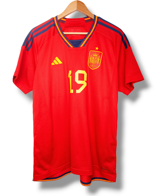 Spanje 2022 Thuis Shirt Lamine Yamal #19 (XXL)