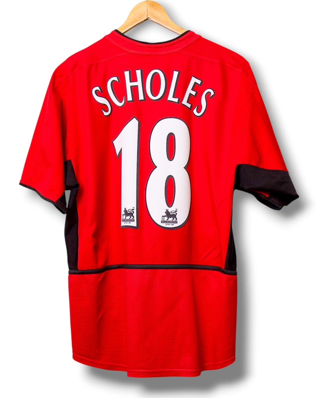 Manchester United 2002/2003 Home Shirt Scholes #18 (M)