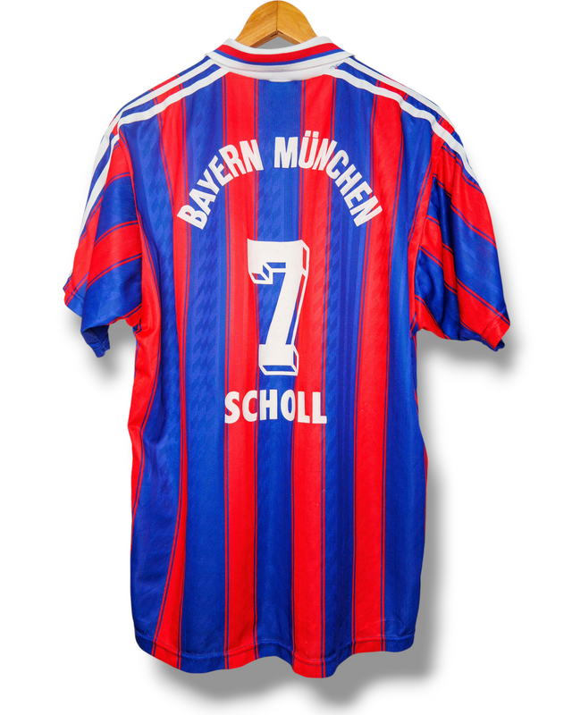 Bayern Munchen 1995/1996 Thuis Shirt Scholl #7 (L)