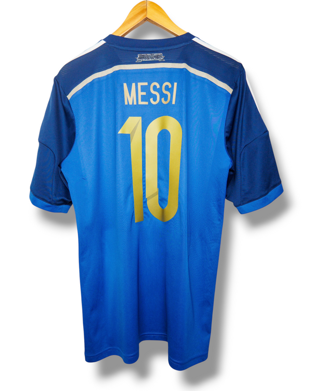Argentinie 2014 Auswärtstrikot Messi #10 (L)