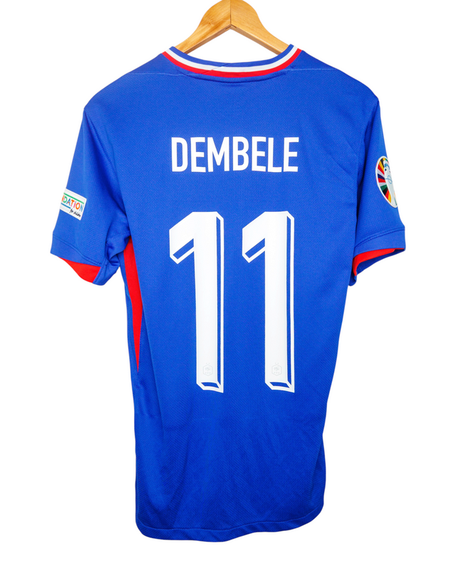 Frankrijk 2024 Thuis Shirt Dembele #11 (S)