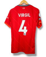 Liverpool 2021/2022 Thuis Shirt Virgil #4 (S)