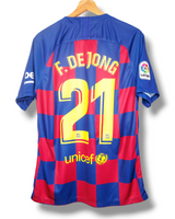 Barcelona 2019/2020 Thuis Shirt De Jong #21 (L)