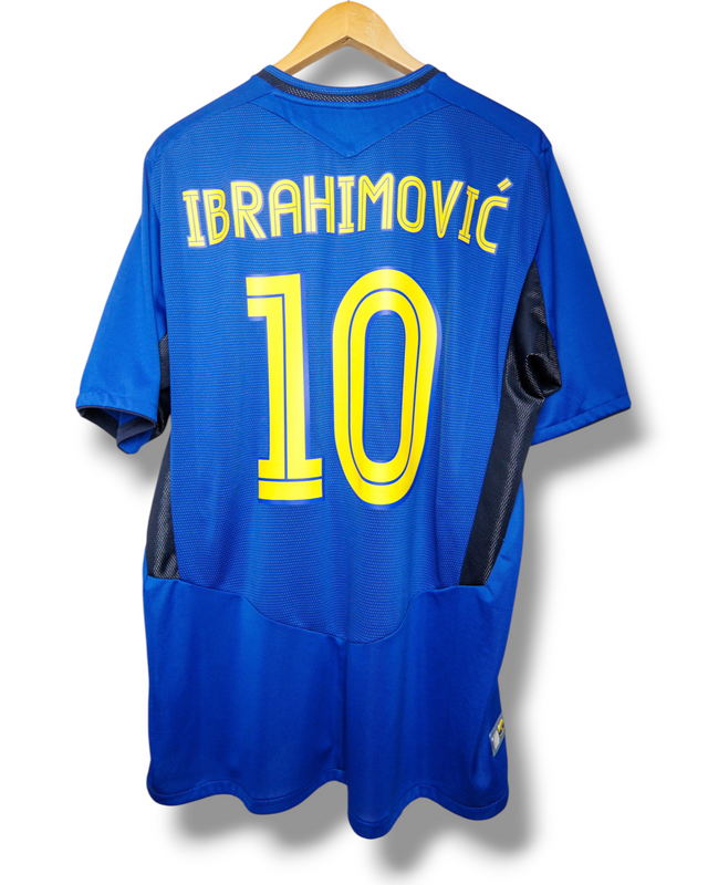Zweden 2005 Auswärtstrikot Ibrahimovic #10 (XL)