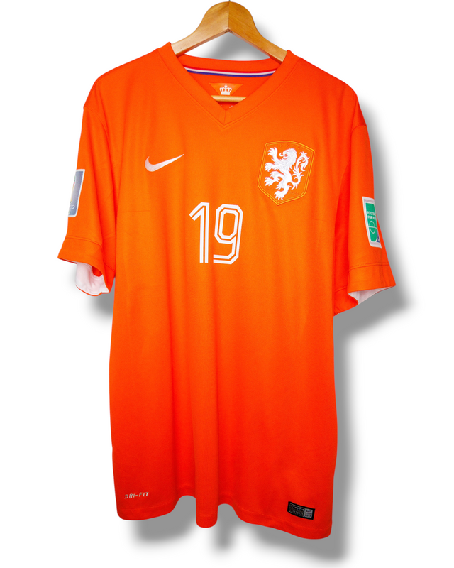 Nederland 2014 Thuis Shirt Huntelaar #19 (XL)