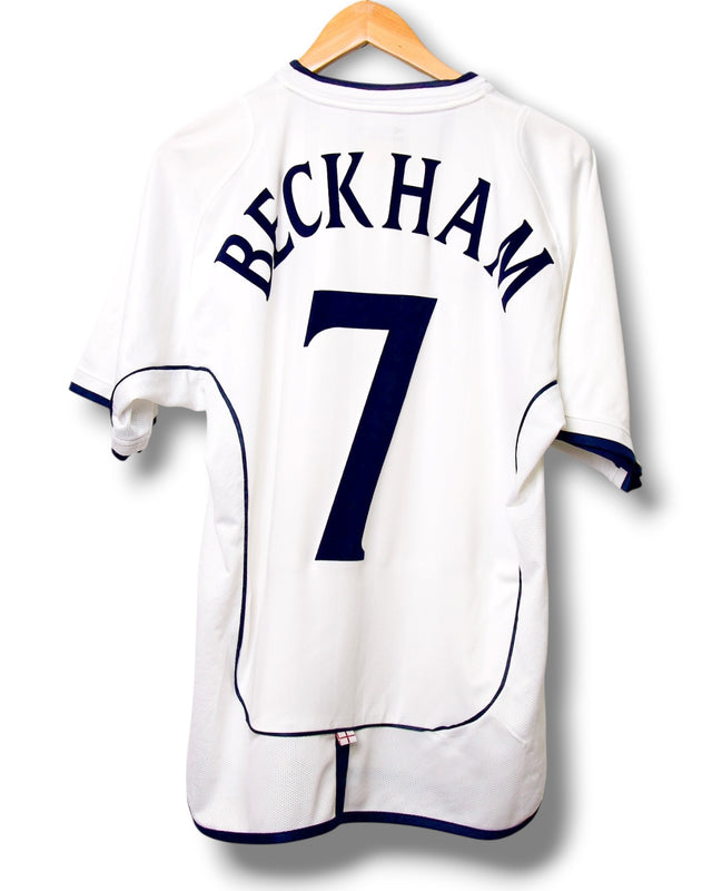 England 2002 Home Shirt Beckham #7 (L)