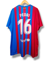 Barcelona 2021/2022 Thuis Shirt Pedri #16 (XXL)