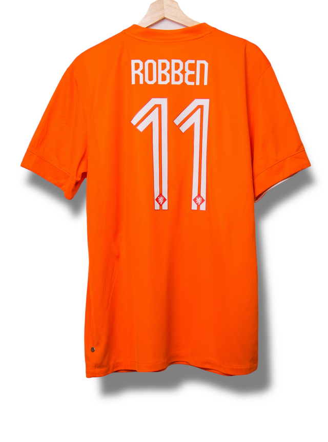 Netherlands 2014 Home Shirt Robben #11 (L)
