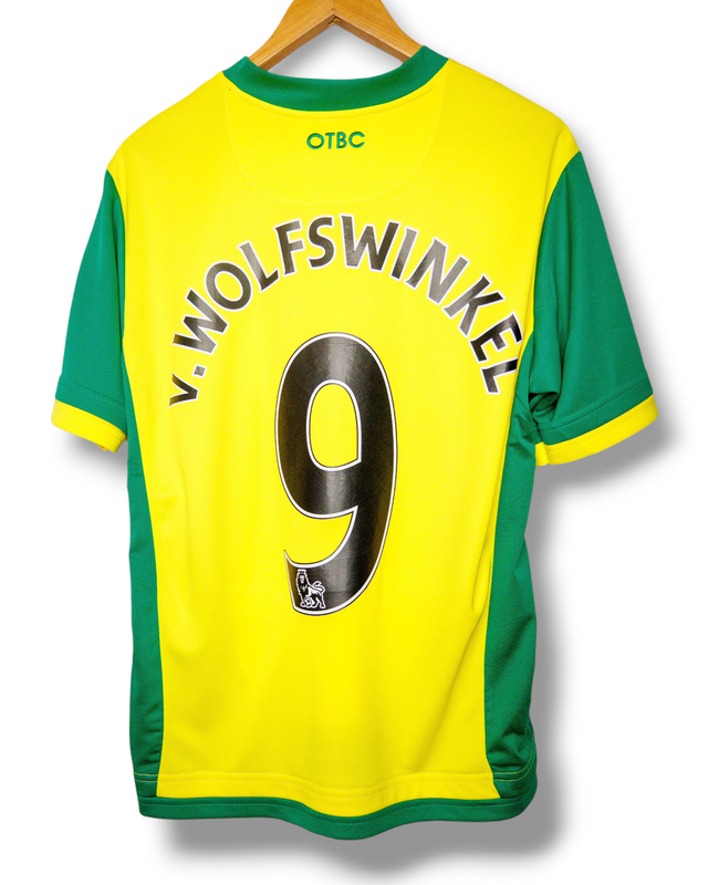 Norwich City 2013/2014 Thuis Shirt V. Wolfswinkel #9 (XL) Valt als een M/L