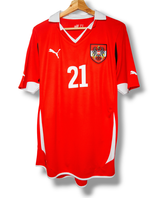 Oostenrijk 2010 Thuis Shirt Janko #21 (M)