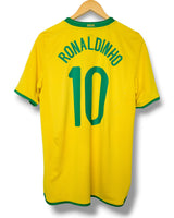 Brasilien 2008 Heim Trikot Ronaldinho #10 (L)