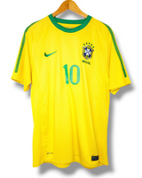 Brazilie 2010 Thuis Shirt Ronaldinho #10 (M)