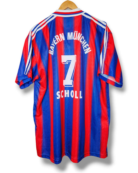 Bayern Munchen 1995/1996 Thuis Shirt Scholl #7 (XL)