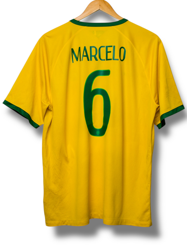 Brasilien 2014 Heimtrikot Marcelo #6 (XL)