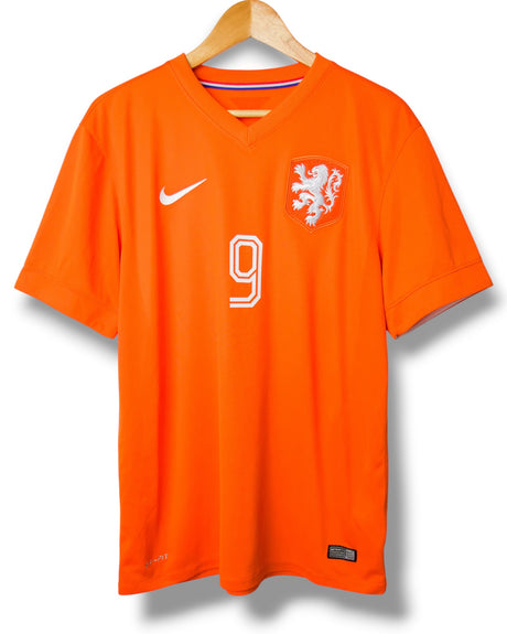 Niederlande 2014 Heim Trikot van Persie #9 (L)