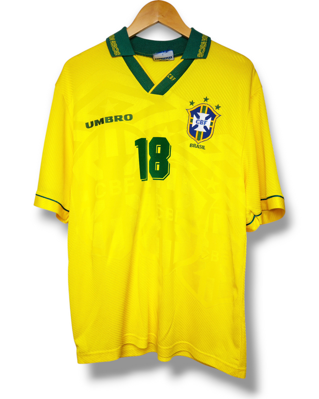 Brazilie 1993 Thuis Shirt Ronaldinho #18 (L)