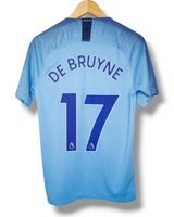 Manchester City 2017/2018 Thuis Shirt De Bruyne #17 (S)