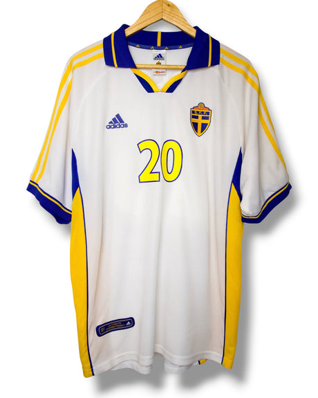 Schweden 2000 Auswärtstrikot Larsson #20 (XL)