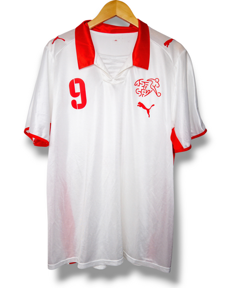Schweiz 2008 Auswärtstrikot Frei #9 (L)