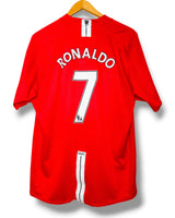 Manchester United 2007/2009 Home Shirt Ronaldo #7 (XL)