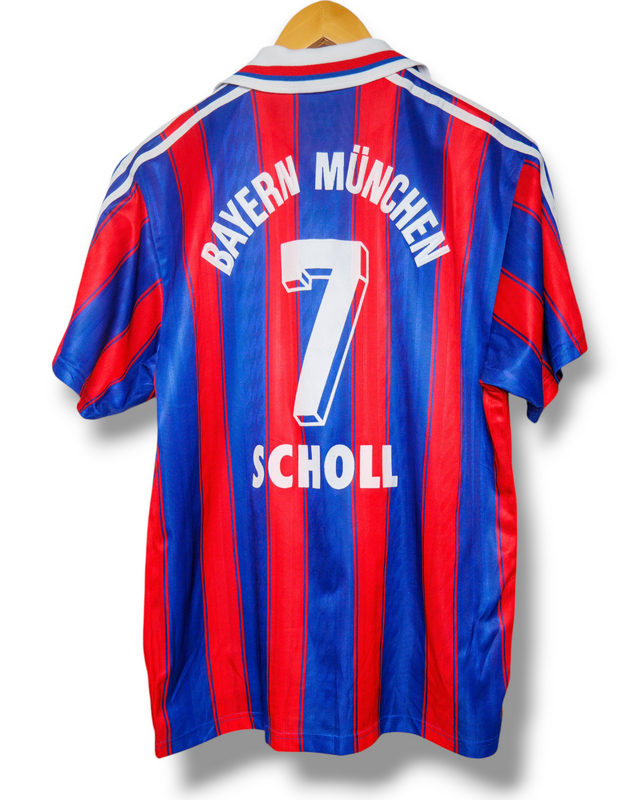 Bayern Munchen 1995/1996 Thuis Shirt Scholl #7 (M)