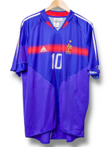 Frankrijk 2004 Thuis Shirt Zidane #10 (XL)