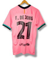 Barcelona 2020/2021 Home Shirt De Jong #21 (S)