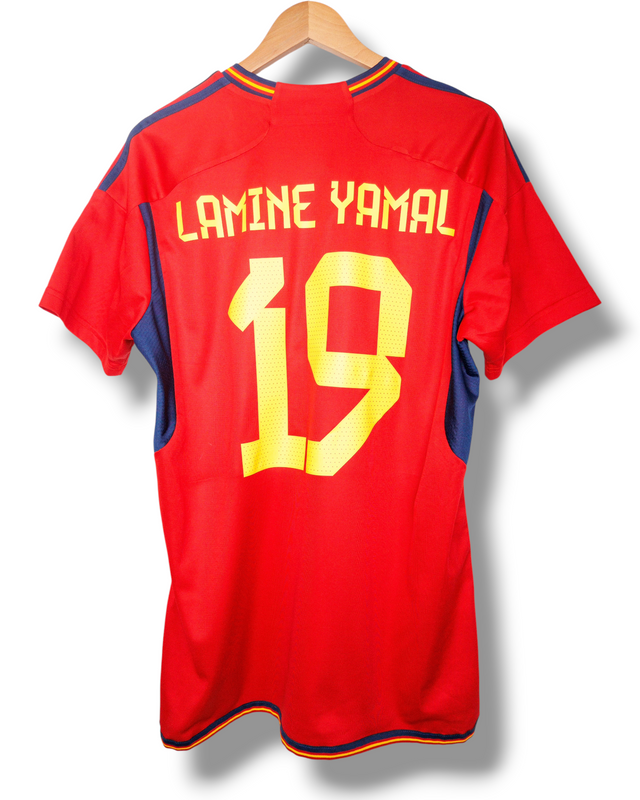 Spanje 2022 Thuis Shirt Lamine Yamal #19 (XXL)