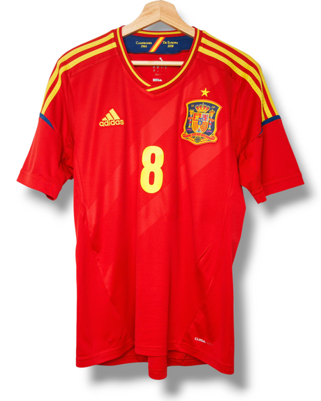 Spain 2012 Home Shirt Xavi #8 (M)
