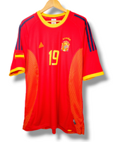 Spanje 2002 Thuis Shirt Xavi #19 (XXL)