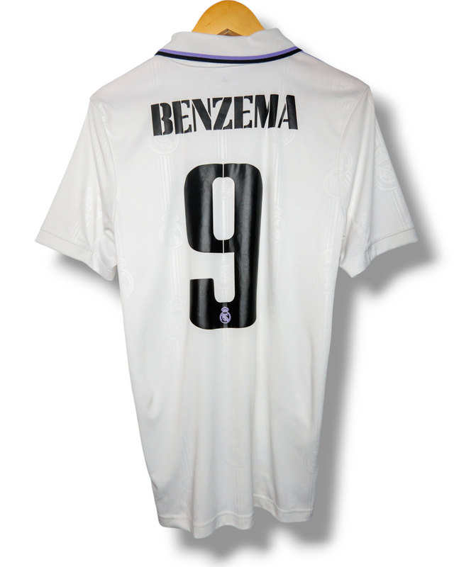 Real Madrid 2022/2023 Thuis Shirt Benzema #9 (S)