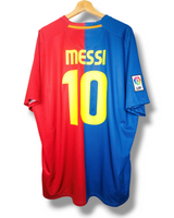 Barcelona 2008/2009 Thuis Shirt Messi #10 (XXL)