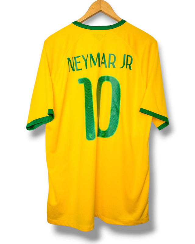 Brazil 2014 Home Shirt Neymar #10 (XL)