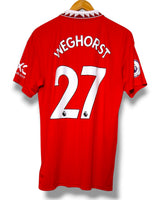 Manchester United 2022/2023 Home Shirt Weghorst #27 (M)