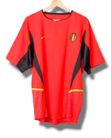 Belgie 2002 Thuis Shirt Van Damme #5 (L)