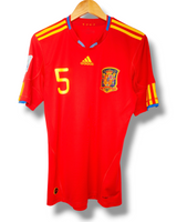 Spanje 2010 Thuis Shirt Puyol #5 (M)