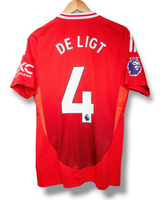 Manchester united 2024/2025 Thuis Shirt de Ligt #4 (M)