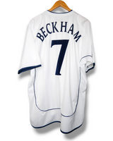 Engeland 2002 Thuis Shirt Beckham #7 (XL)