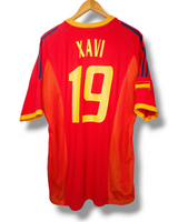 Spanje 2002 Thuis Shirt Xavi #19 (XXL)