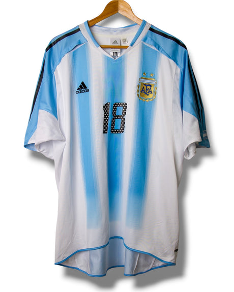 Argentinien 2004 Heimtrikot Messi #18 (XL)