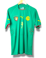 Kameroen 2004 Thuis Shirt Eto'o #9 (L)